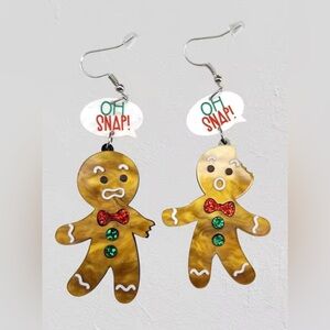 New Gingerbread earrings (Oh Snap)